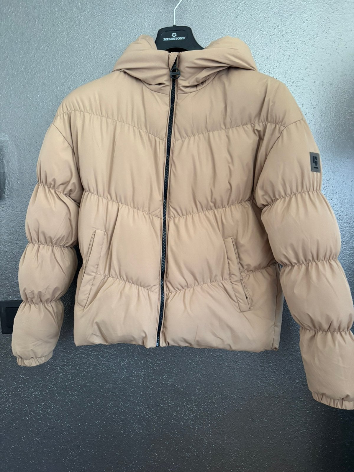 Winterjas dames, Ophalen, Zo goed als nieuw, Maat 38/40 (M), Beige