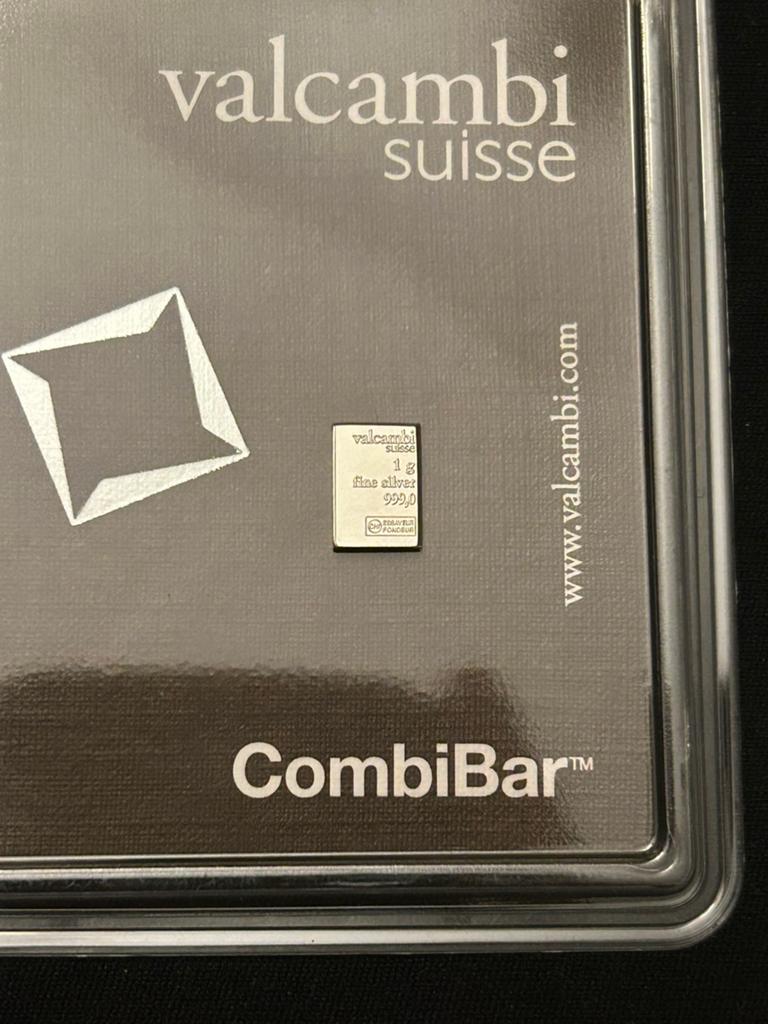 1x 1 gram puur zilver Valcambi Suisse, Ophalen of Verzenden, Zilver