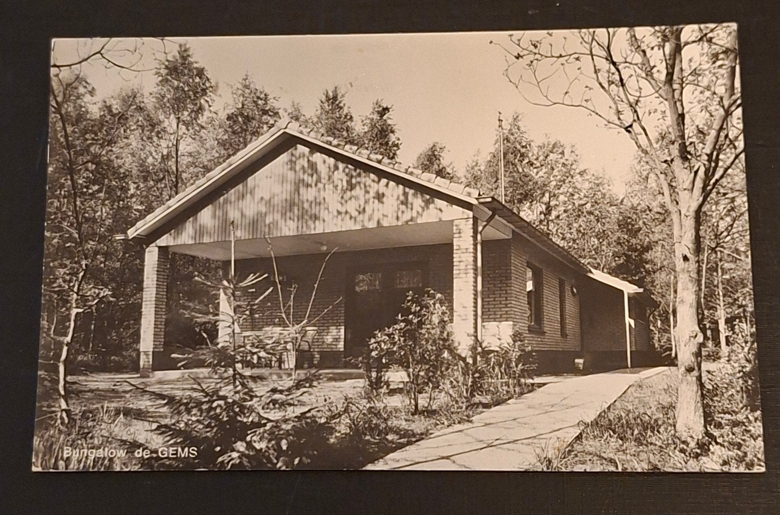 gelopen foto kaart bungalow de gems Zeelandia Beekbergen, Ophalen of Verzenden, 1940 tot 1960, Gelderland