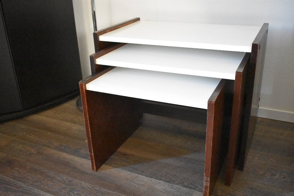 Cees Braakman Pastoe bijzet tafeltjes - mini tafels, Ophalen, Minder dan 45 cm, Minder dan 55 cm, Gebruikt