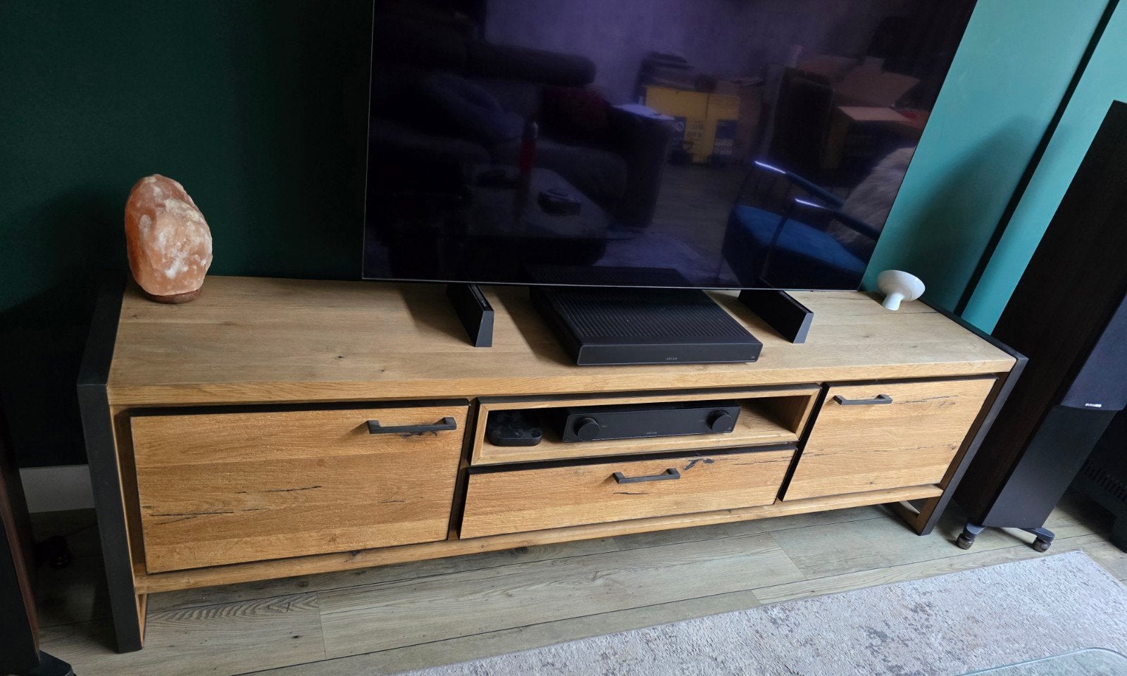 TV meubel Henders & Hazel 210x42x60 cm, Ophalen, Gebruikt, 200 cm of meer, Minder dan 100 cm