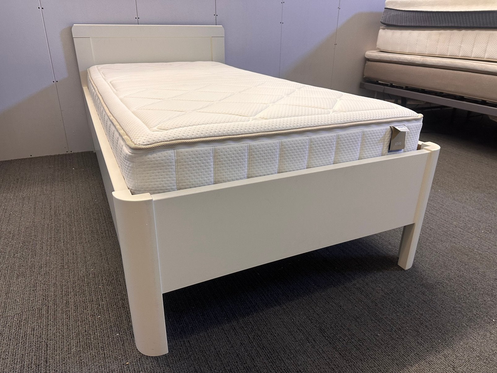 Auping Vivo matras incl electrisch bed 100x200 Nu voor €975, Eenpersoons, Wit, Nieuw, Ophalen of Verzenden