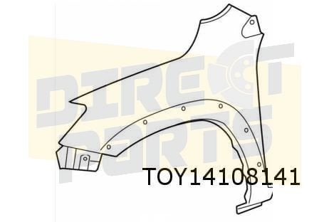 Toyota RAV4 voorscherm Links (bij verbreder) Origineel! 5381, -, Verzenden, -, Nieuw