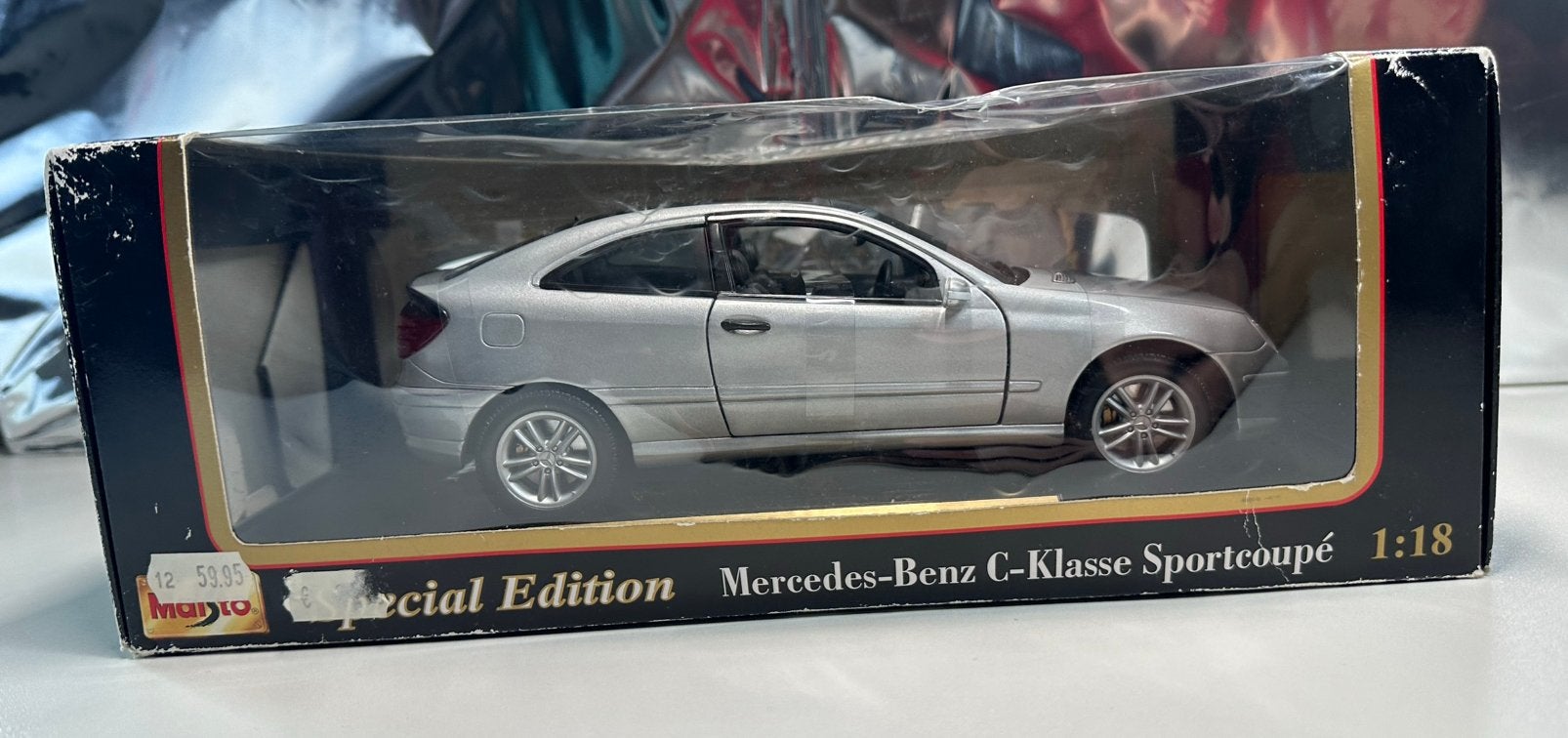 Mercedes-Benz C-Klasse Sportcoupé Maisto 1:18, Hobby en Vrije tijd, Modelauto's | 1:18, Zo goed als nieuw, Auto, Maisto, Ophalen of Verzenden