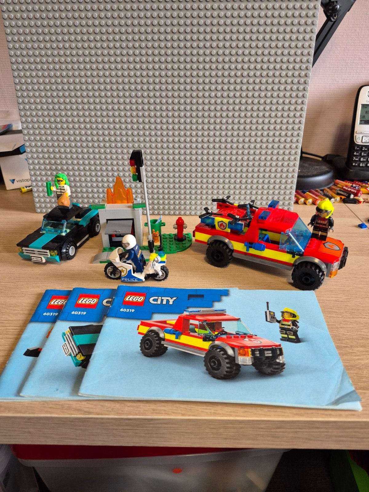 Lego City 60319 Brandweer en Politie Achtervolging, Ophalen of Verzenden, Gebruikt, Lego
