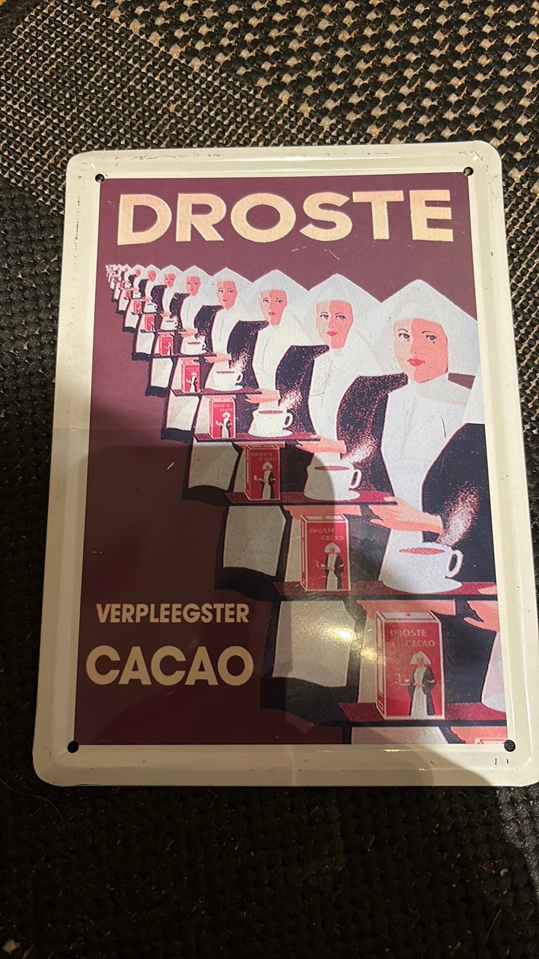 Droste Cacao Blikken en Reclamekaarten Collectie, Ophalen of Verzenden, Gebruikt