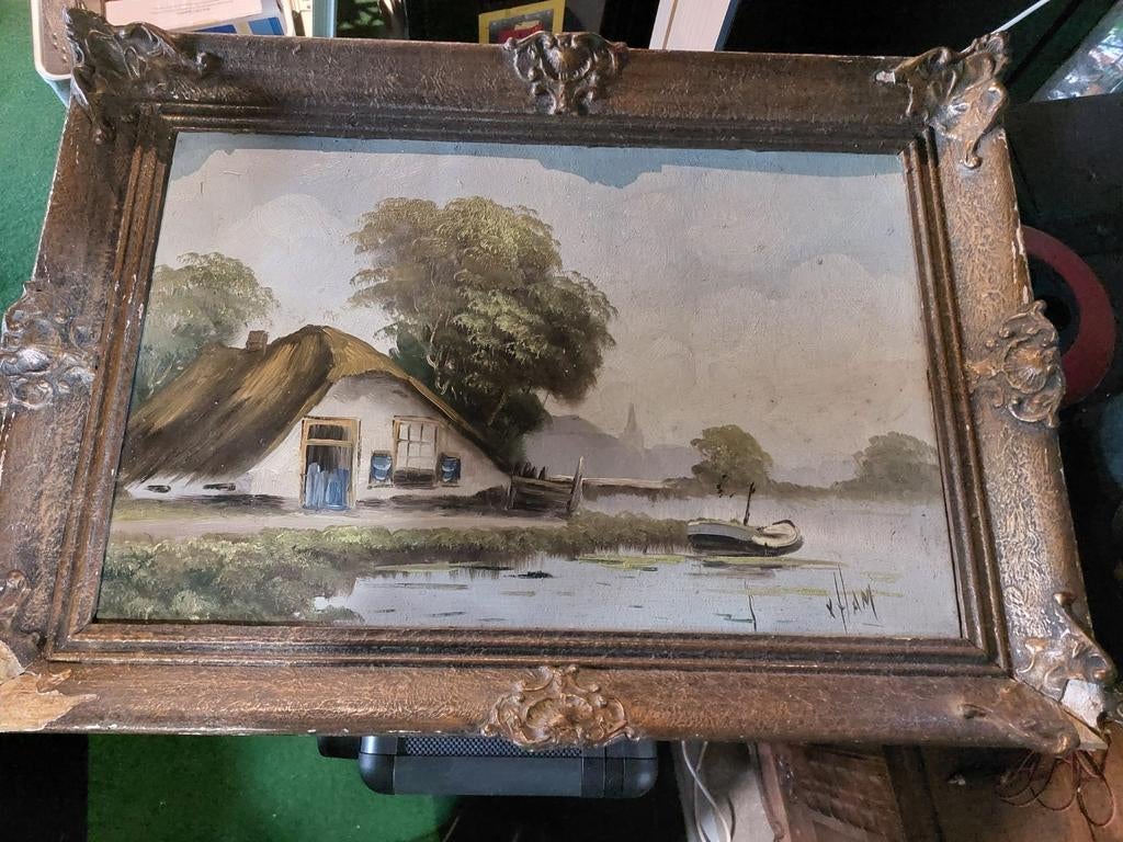 Schilderij van v. Ham, Ophalen