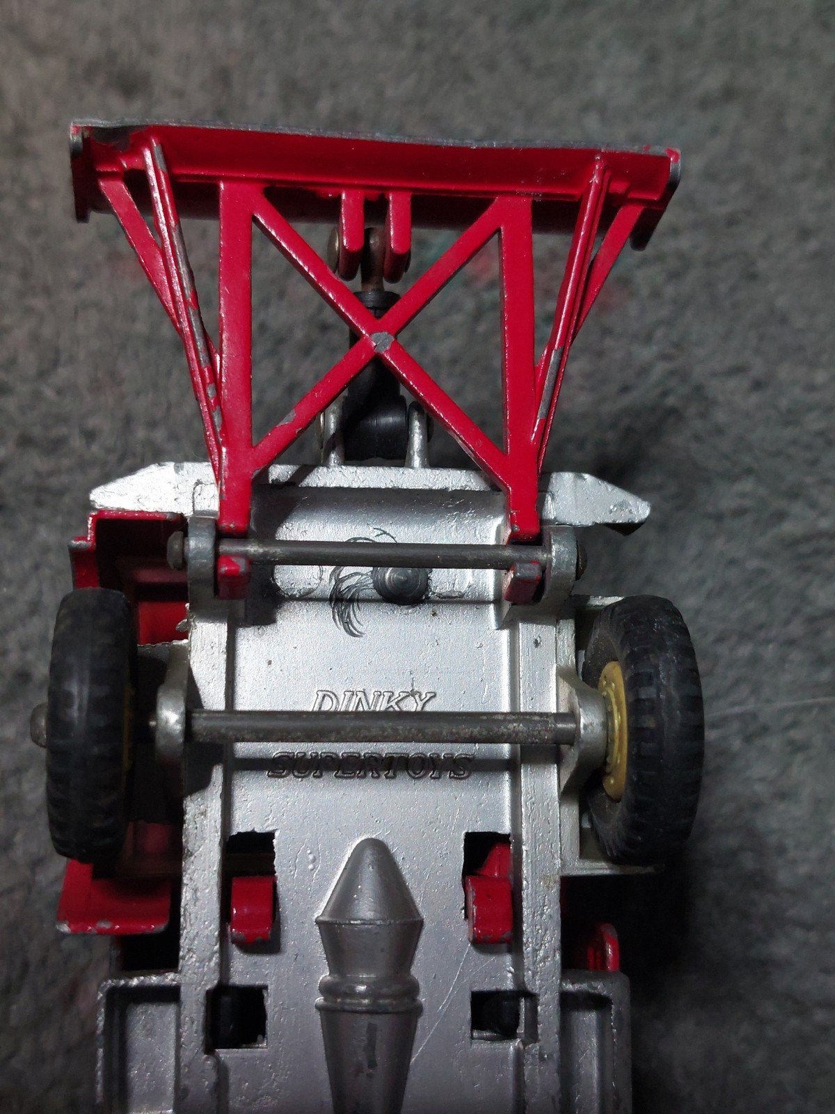 Vintage Dinky Supertoys Kiepwagen met Sneeuwschuiver, Ophalen of Verzenden, Gebruikt