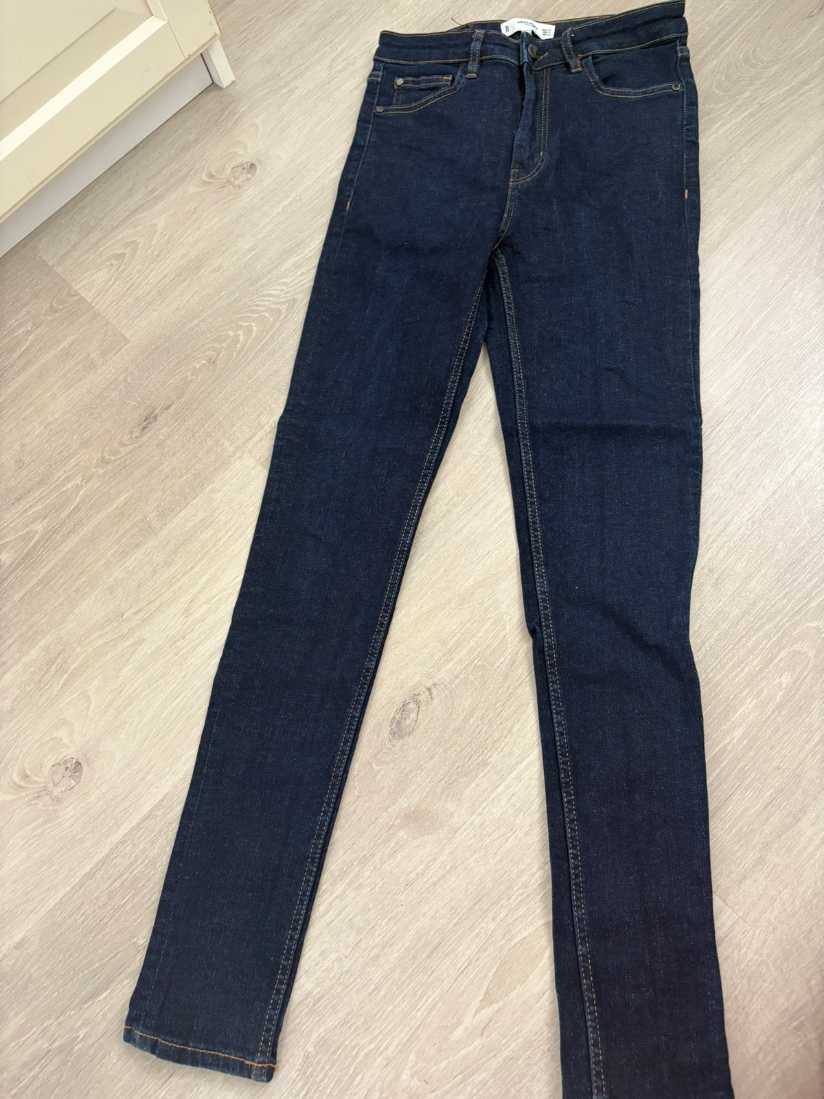 Spijker broek van mano skinny, Ophalen of Verzenden, Zo goed als nieuw, Blauw, W27 (confectie 34) of kleiner