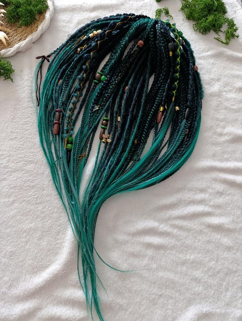 Dreadlocks en vlechten set, 40 DE, haar extensions, Ophalen of Verzenden, Nieuw, Pruik of Haarverlenging
