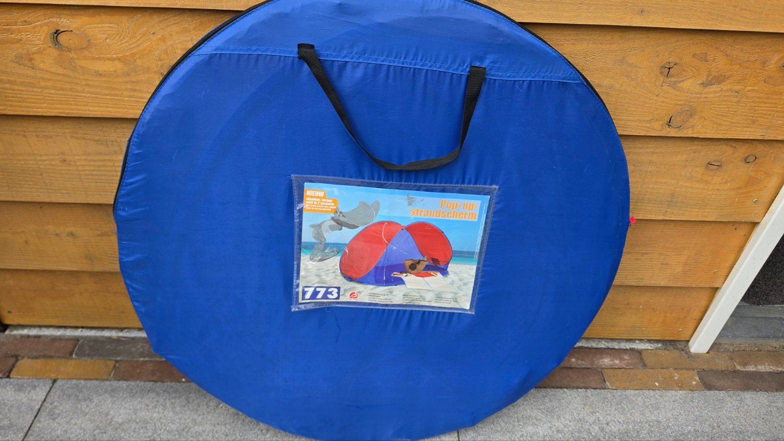 Pop-up strandtentje - Blauw, Ophalen