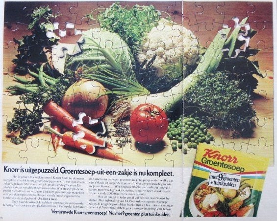 22 vintage advertenties reclames Knorr 57-80 Aromat soep, Ophalen of Verzenden, Huis en Inrichting
