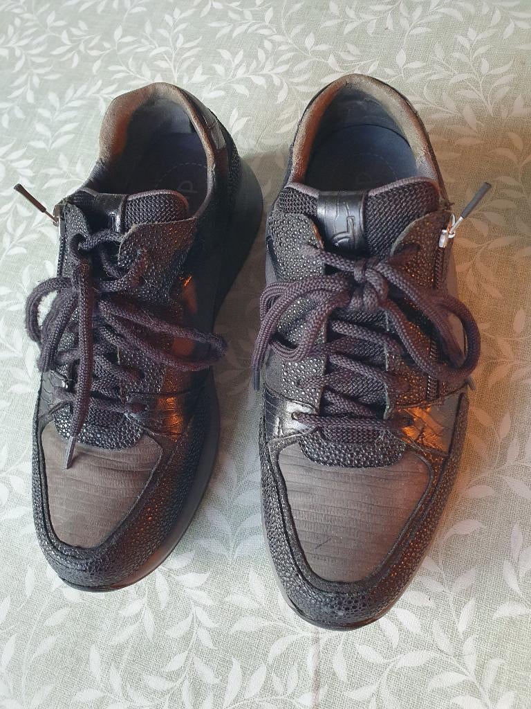 Durea dames veterschoen zwart maat 5,5, Durea, Zwart, Ophalen of Verzenden, Sneakers of Gympen