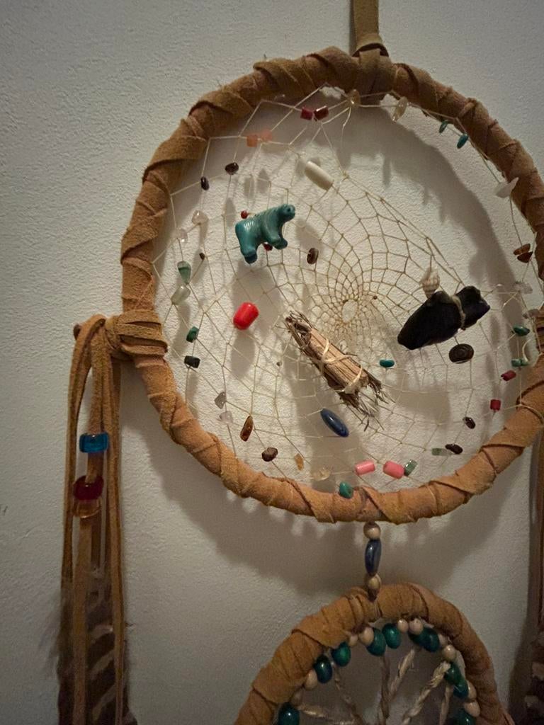 Handmade Indianen dromenvanger, Ophalen of Verzenden, Zo goed als nieuw, Lamp