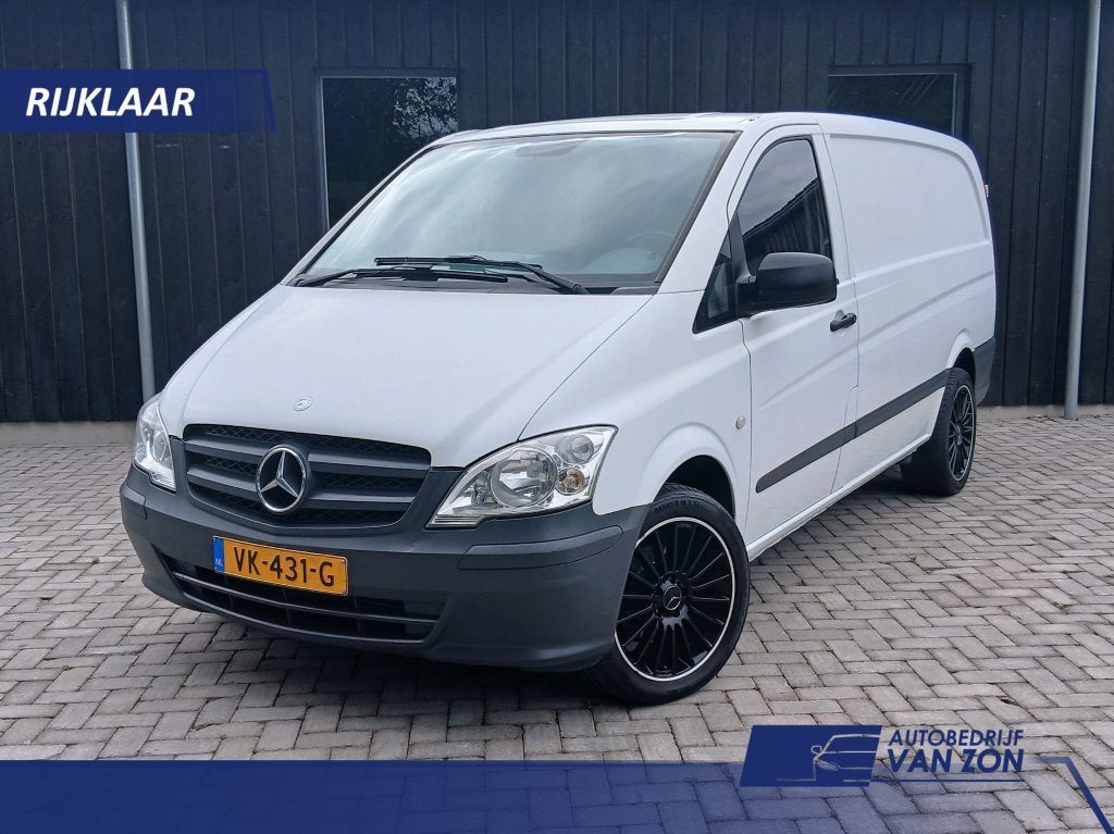 Mercedes-Benz Vito 113CDI 190PK L2 MARGE 18Inch Leer Airco, 13 km/l, Euro 5, Achterwielaandrijving, Zwart