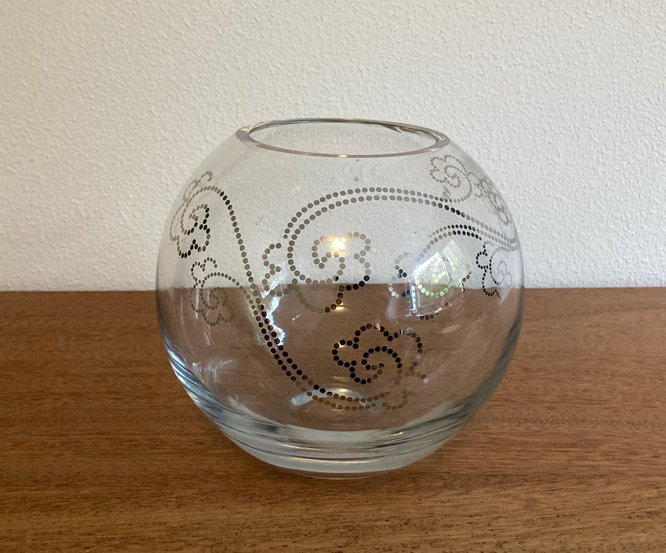 Handgemaakt glas waxinelichthouder vaas 16cm goede kwaliteit, Antiek en Kunst, Antiek | Glas en Kristal, Ophalen of Verzenden