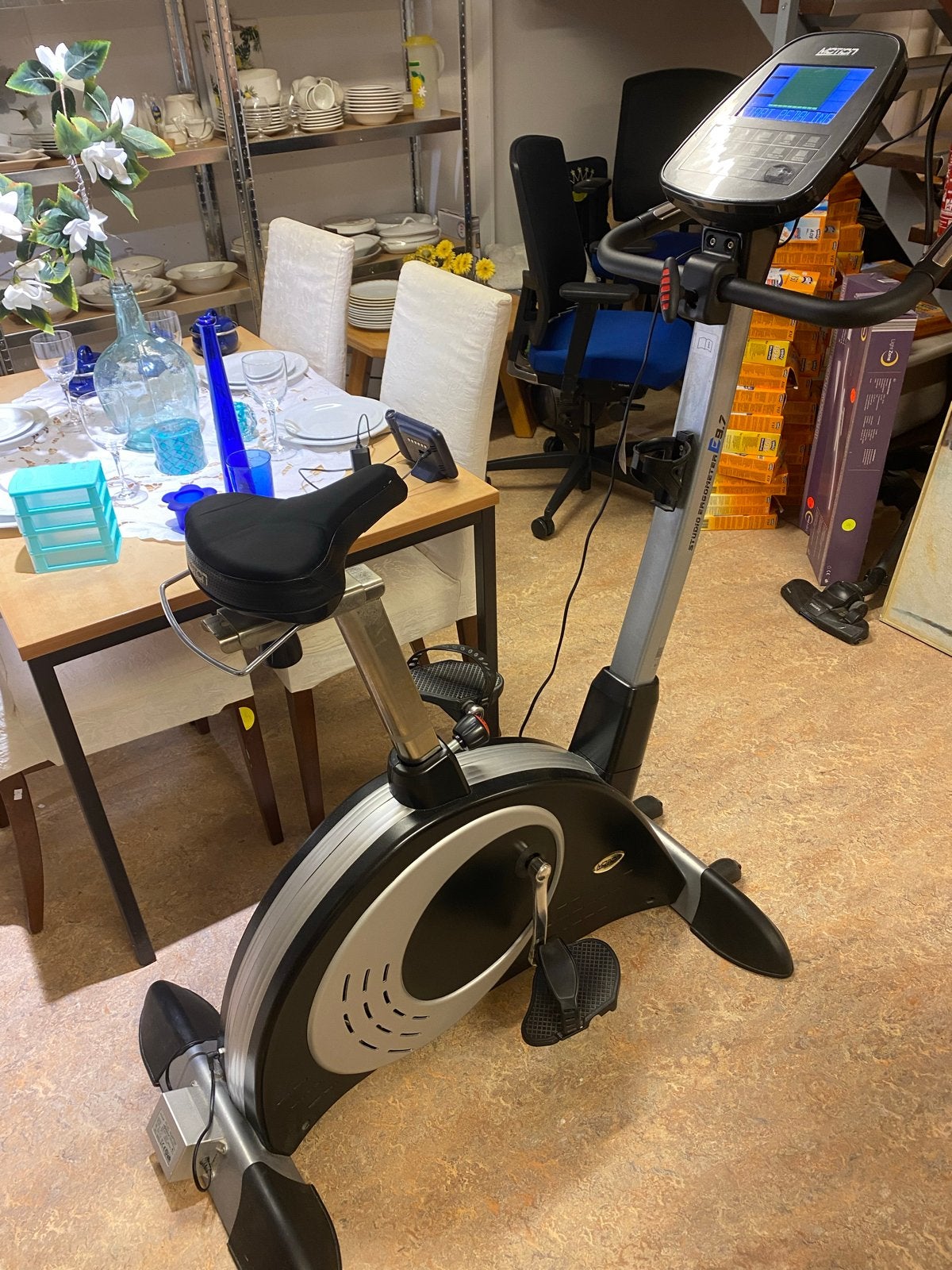 Hometrainer Studio Ergometer E9.7 - Motion, Ophalen, Zo goed als nieuw, Metaal, Benen