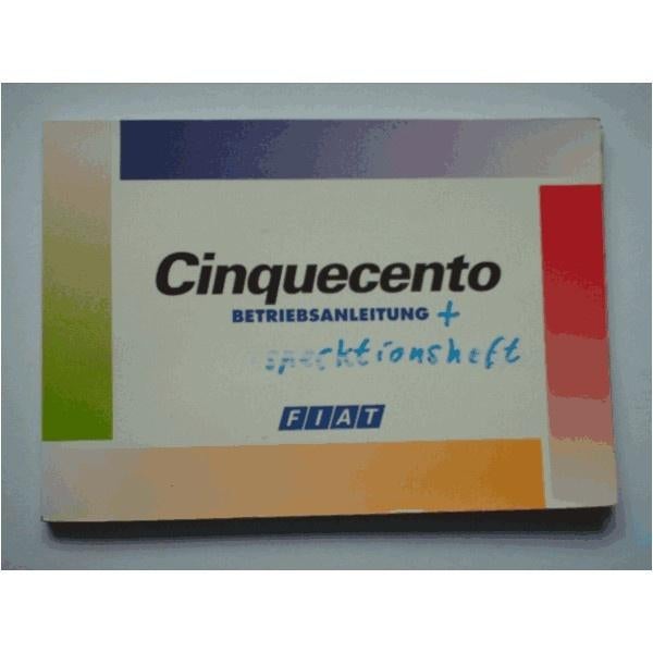 Fiat Cinquecento Instructieboekje 1995 #1 Duits, Auto diversen, Handleidingen en Instructieboekjes, Ophalen of Verzenden