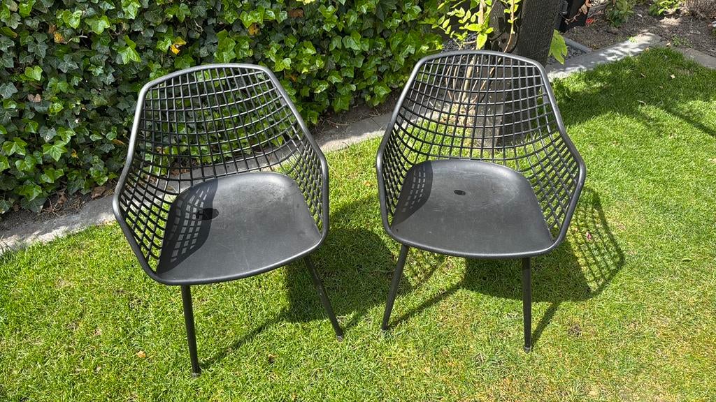 2 leuke kinder stoeltjes buiten, Tuin en Terras, Tuinstoelen, Ophalen, Gebruikt, Kunststof