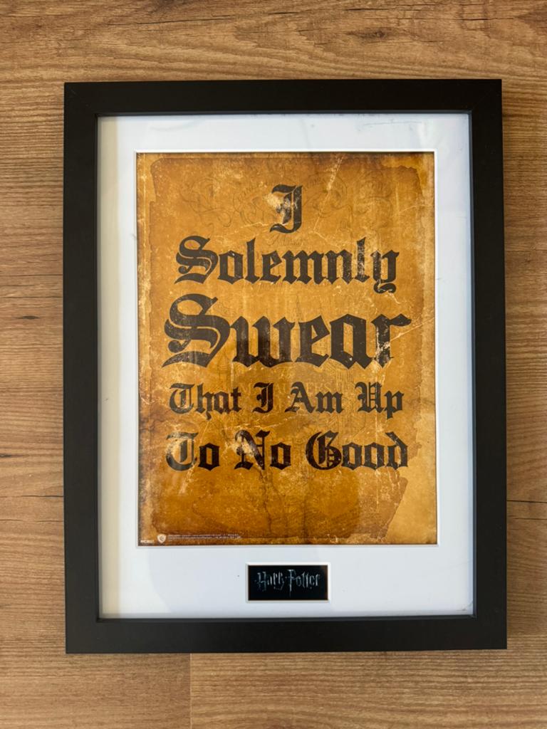 Harry Potter wanddecoratie, Huis en Inrichting, Woonaccessoires | Tekstborden en Spreuken, Ophalen of Verzenden, Zo goed als nieuw