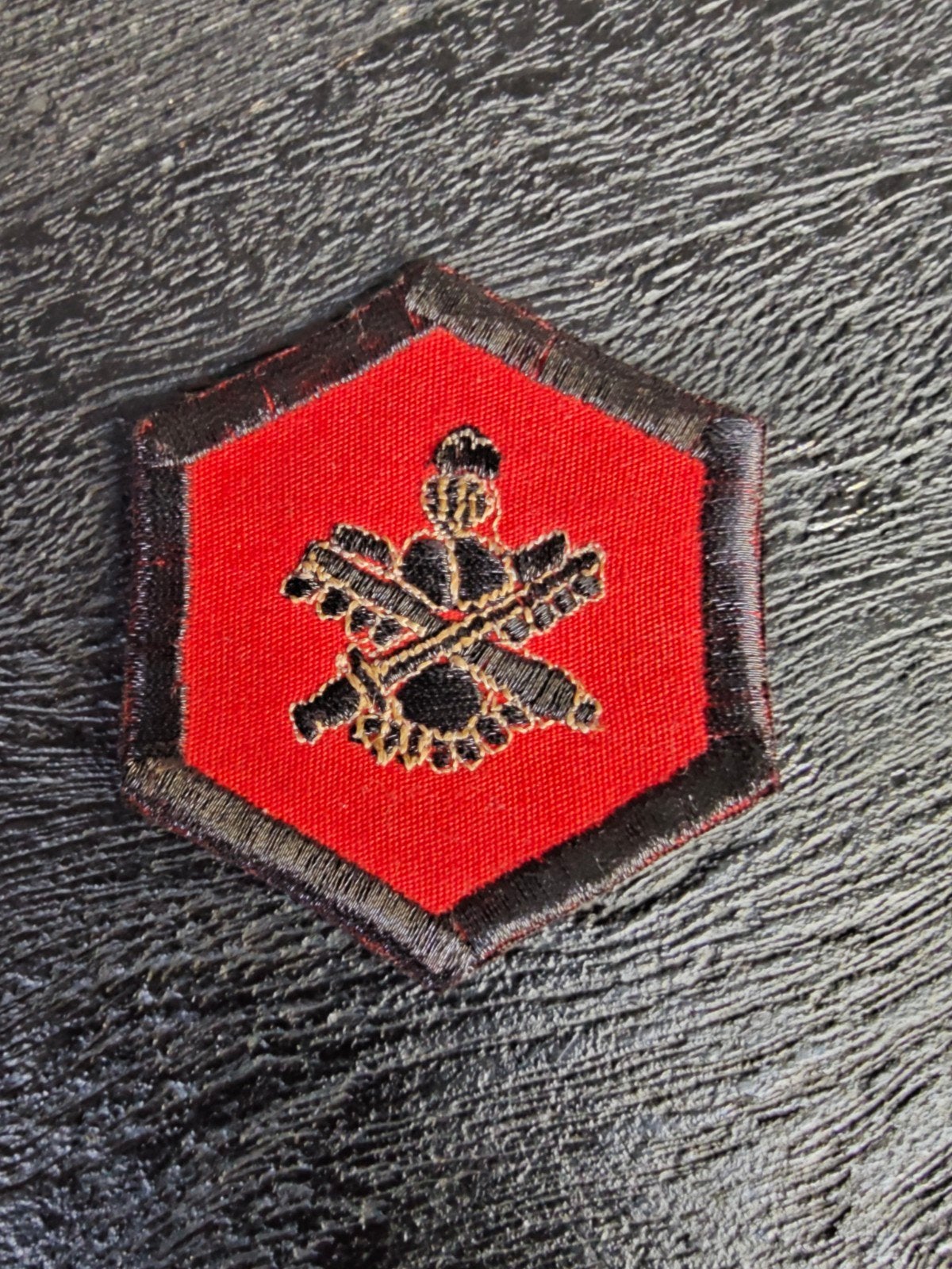 militair mouwembleem (patch) van de "Popular Forces" (Nghĩa, Verzamelen, Ophalen of Verzenden, Landmacht, Embleem of Badge