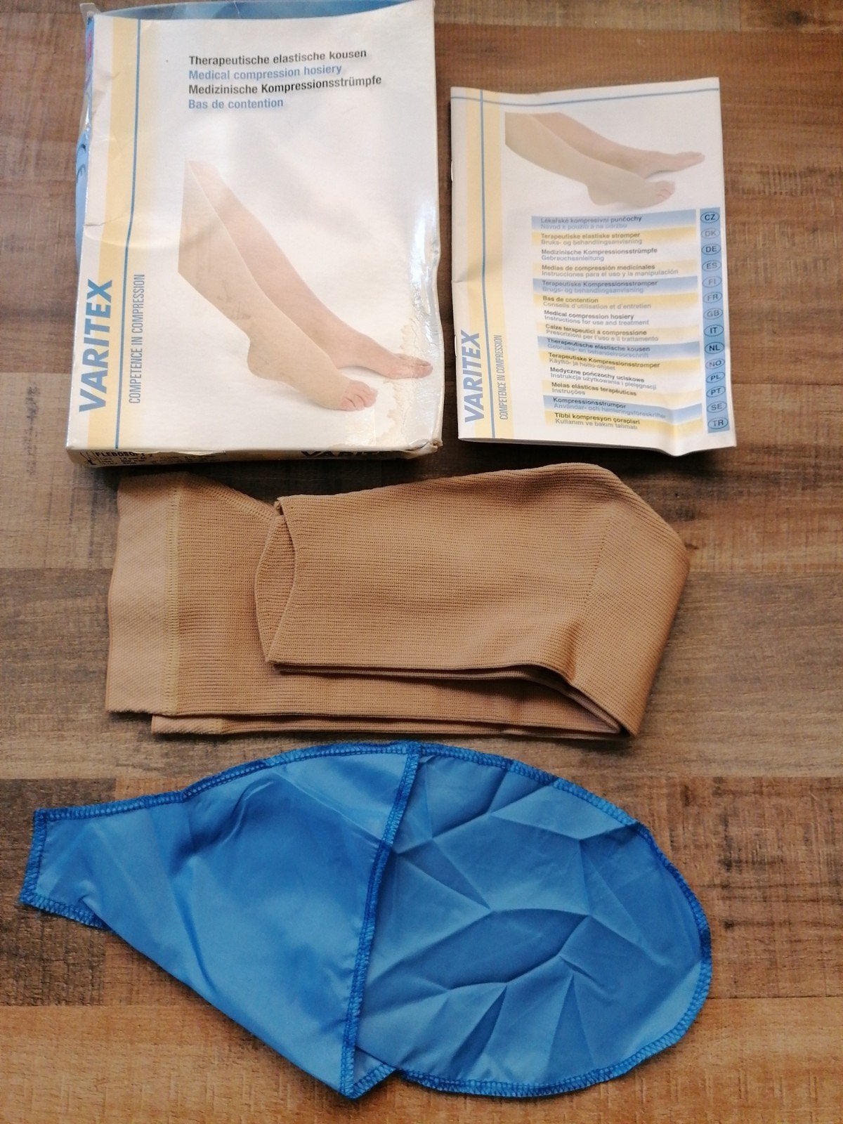 steunkousen beige, Varitex, Ophalen, Beige, Kousenvoetjes en Kniekousjes