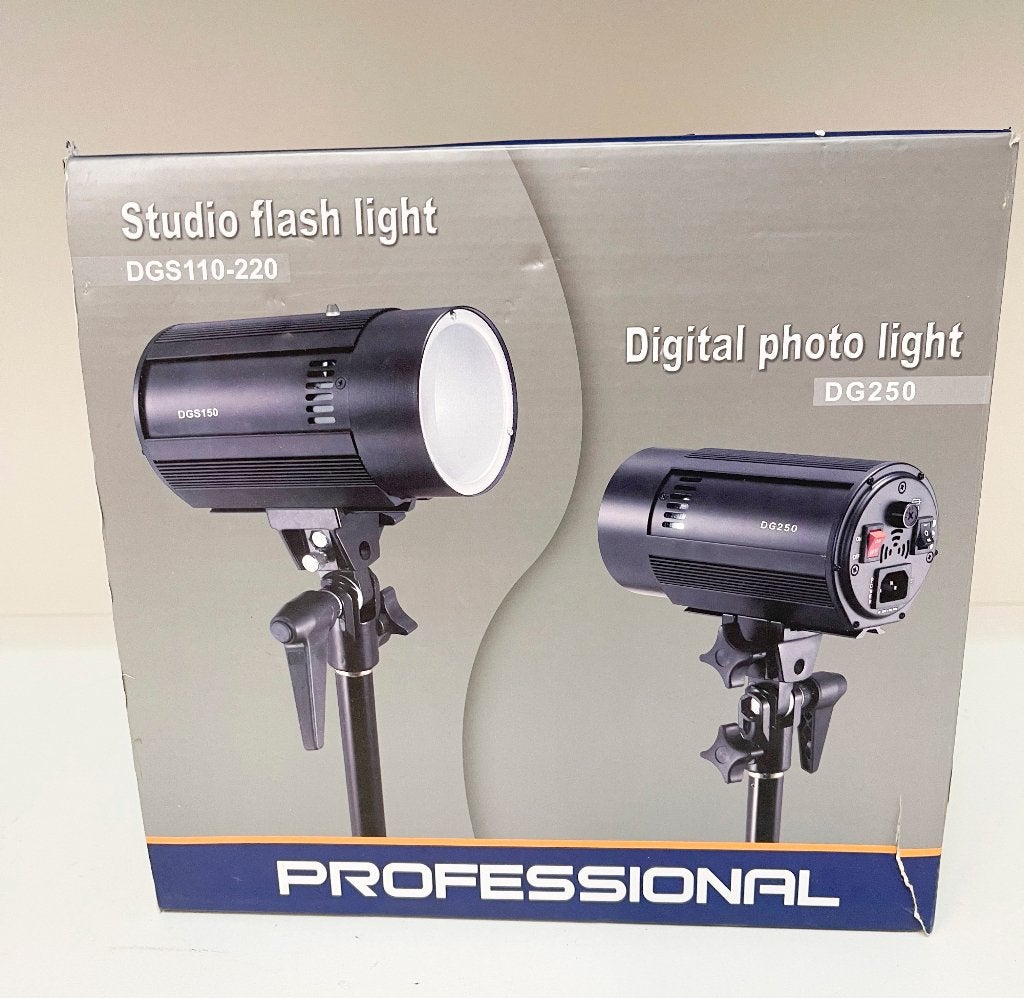 Studioflitser set Model 150 compleet set exclusief statieven, Opvouwbaar, N, N, Overige typen