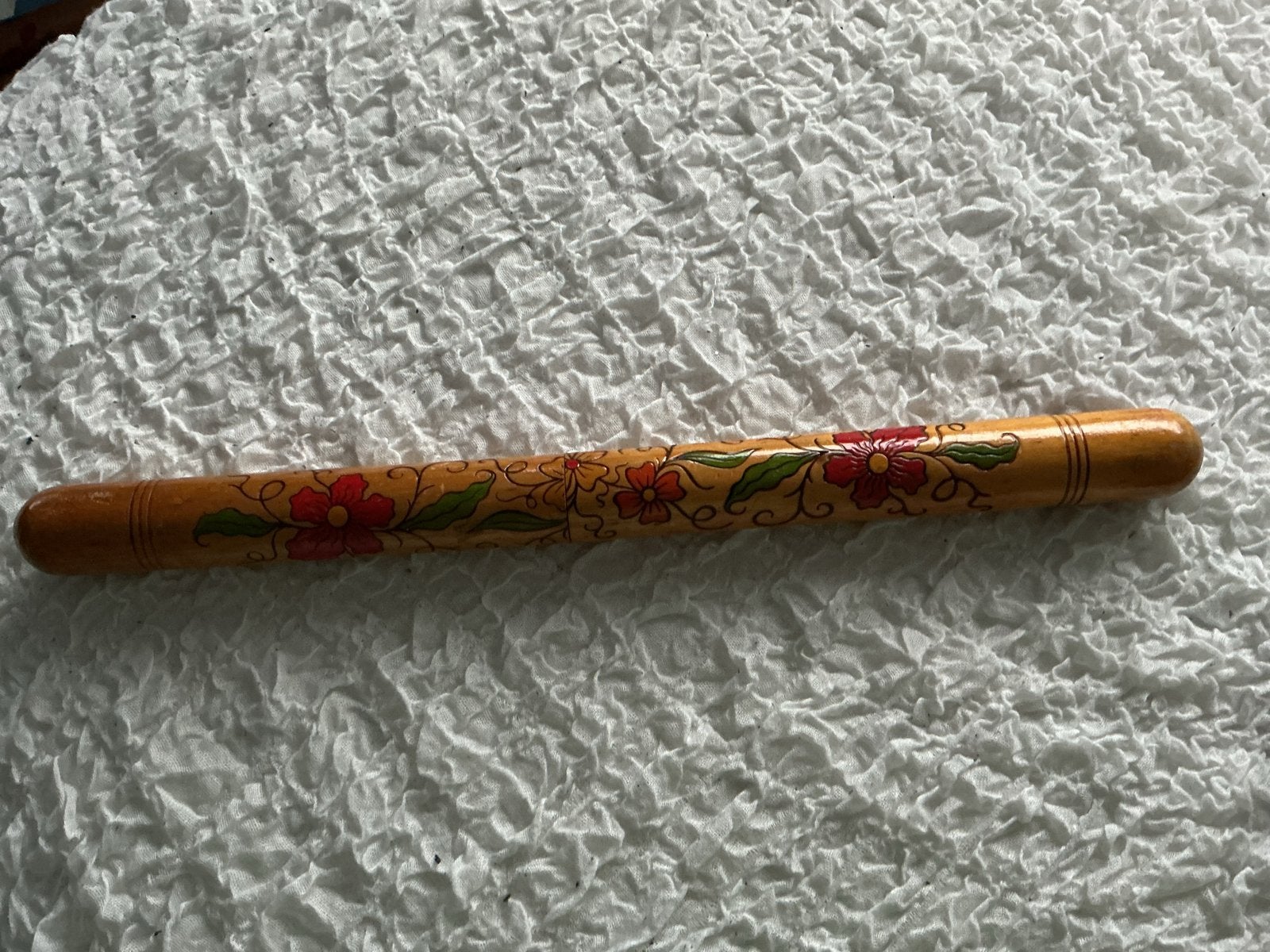 Vintage naalden koker  met rode bloemen, Antiek en Kunst, Ophalen of Verzenden