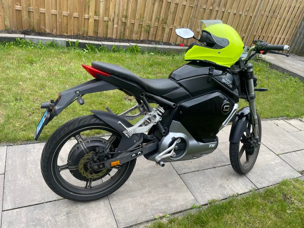 Super Soco TS Elektrische Motorfiets - Zwart, Ophalen, Zo goed als nieuw