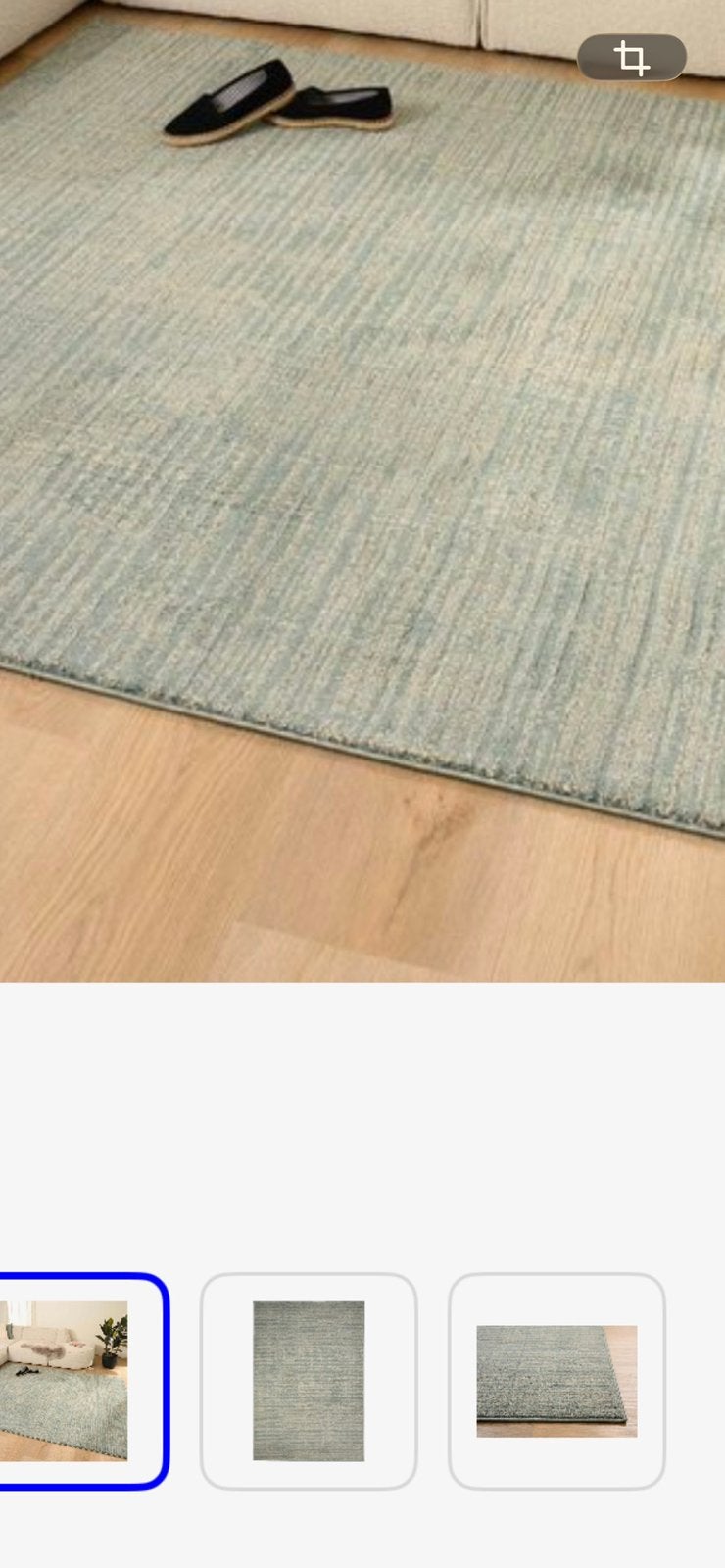 Groen gemelleerd vloerkleed