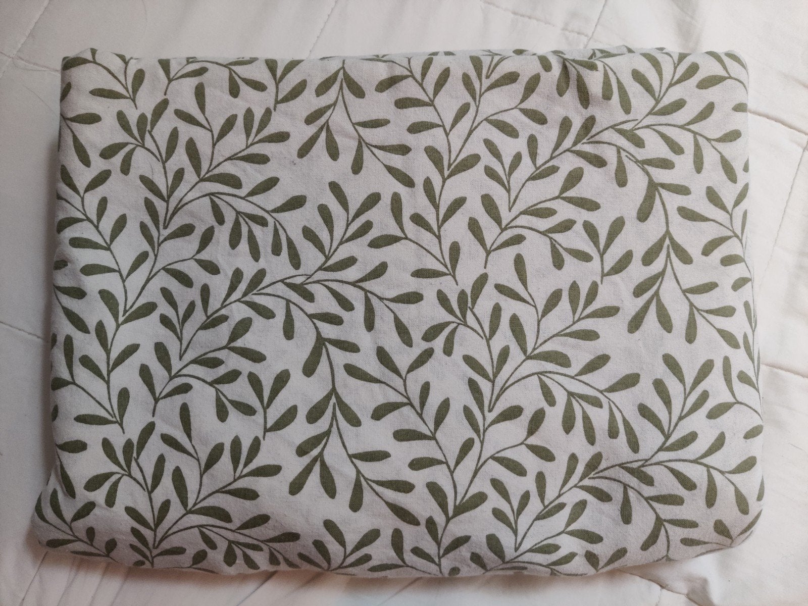 Dekbedovertrek Ikea 200x200 (zonder kussenslopen), Ophalen of Verzenden, Gebruikt, Groen, Dekbedovertrek