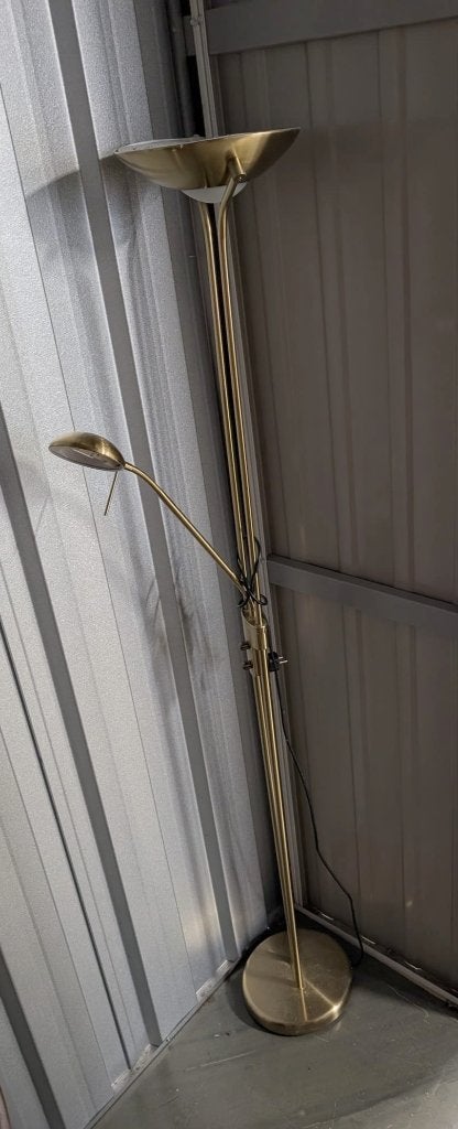 Uplighter - staande lamp met leeslicht, Huis en Inrichting, Ophalen, Gebruikt, Klassiek, Overige fittingen