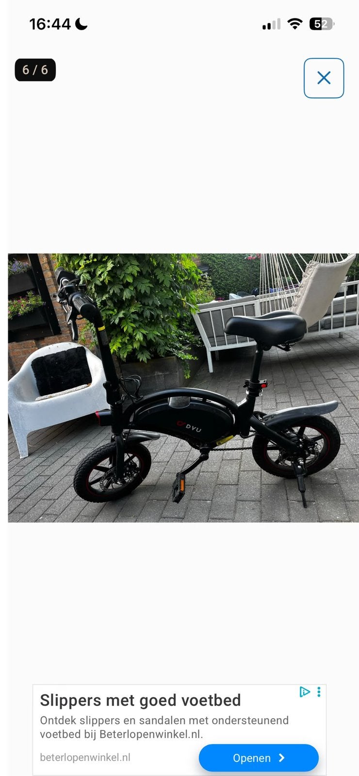 Electrische vouwfiets, Ophalen, Zo goed als nieuw
