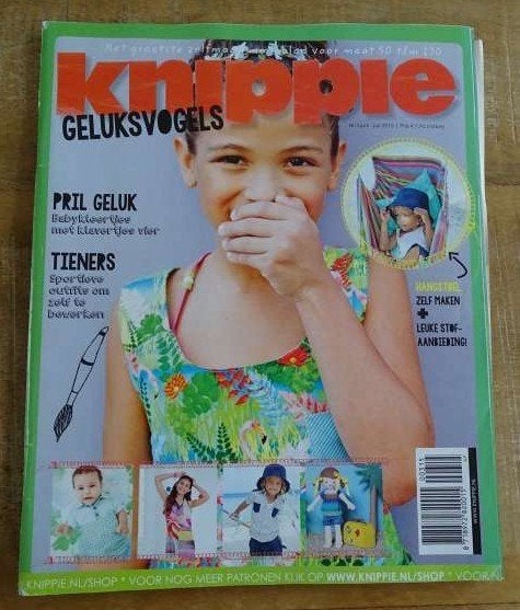 Knippie nummer 3 juni, juli 2015 maat 50 t/m 170, ook baby, Hobby en Vrije tijd, Kledingpatronen, Verzenden, Zo goed als nieuw