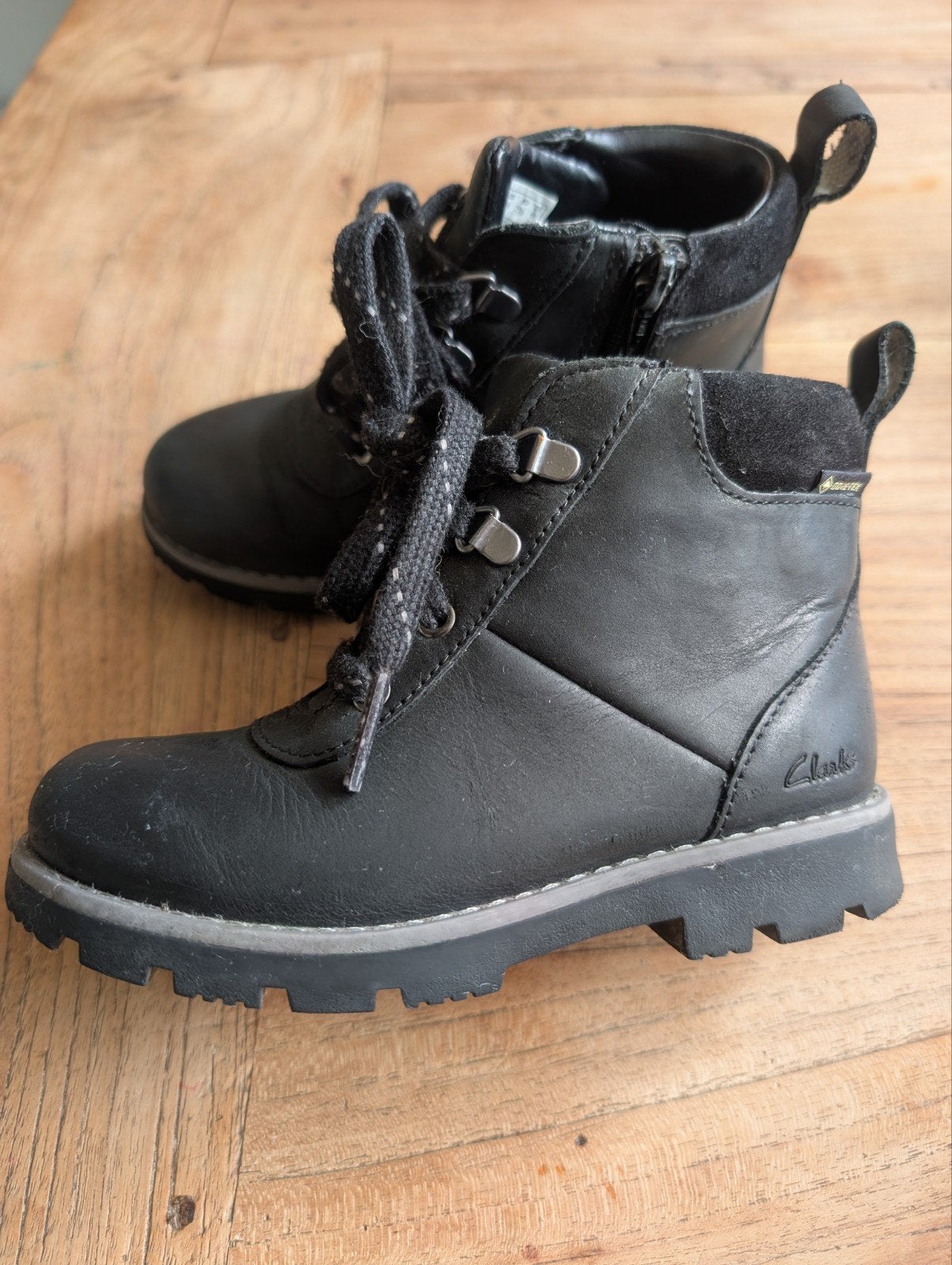Clarks Gore-Tex laarzen Maat 25.5 Zwart, Gebruikt, Clarks, Ophalen of Verzenden, Laarzen