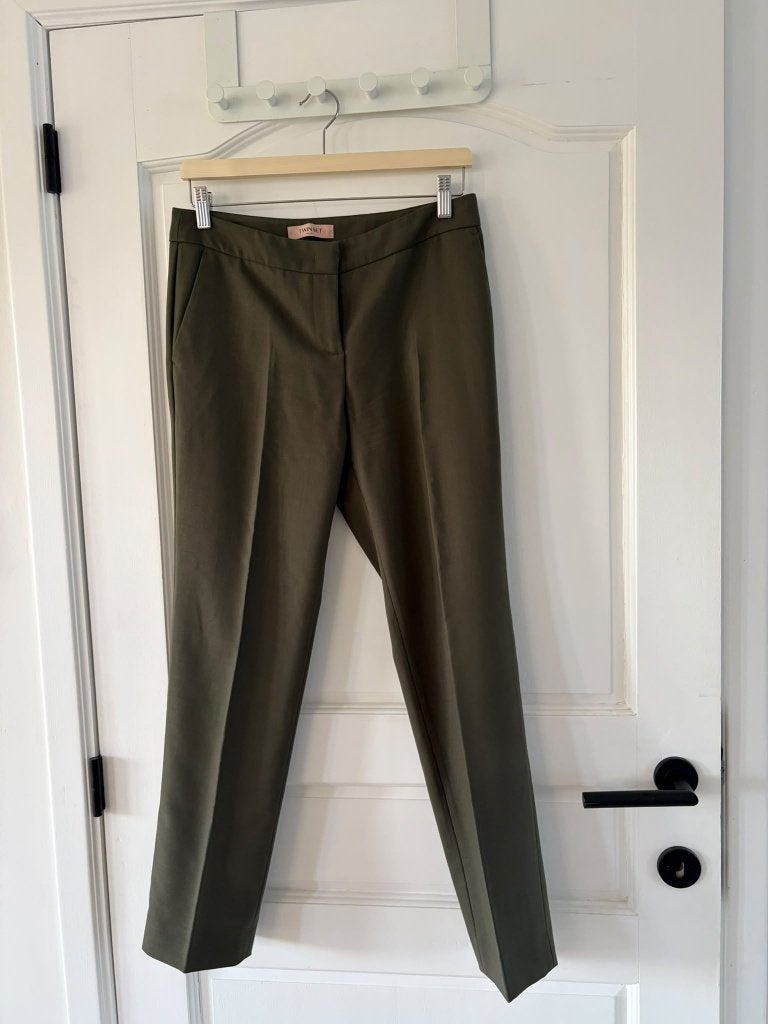 Broek twinset kaki groen Maat 42, Twinset, Maat 46/48 (XL) of groter, Ophalen of Verzenden, Zo goed als nieuw
