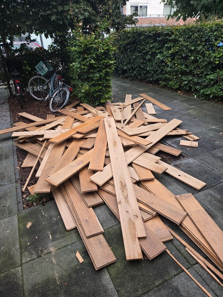 gratis af te halen. parket hout, Ophalen, Gebruikt, Minder dan 25 mm, Plank