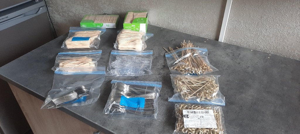 restant vorkjes/lepeltjes, Ophalen of Verzenden, Nieuw, Overige materialen, Los bestek