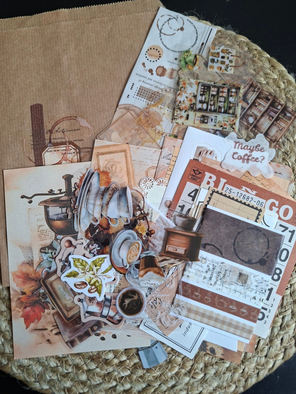 bullet journal koffie pakketje, Hobby en Vrije tijd, Ophalen of Verzenden, Zo goed als nieuw, Papier of Karton