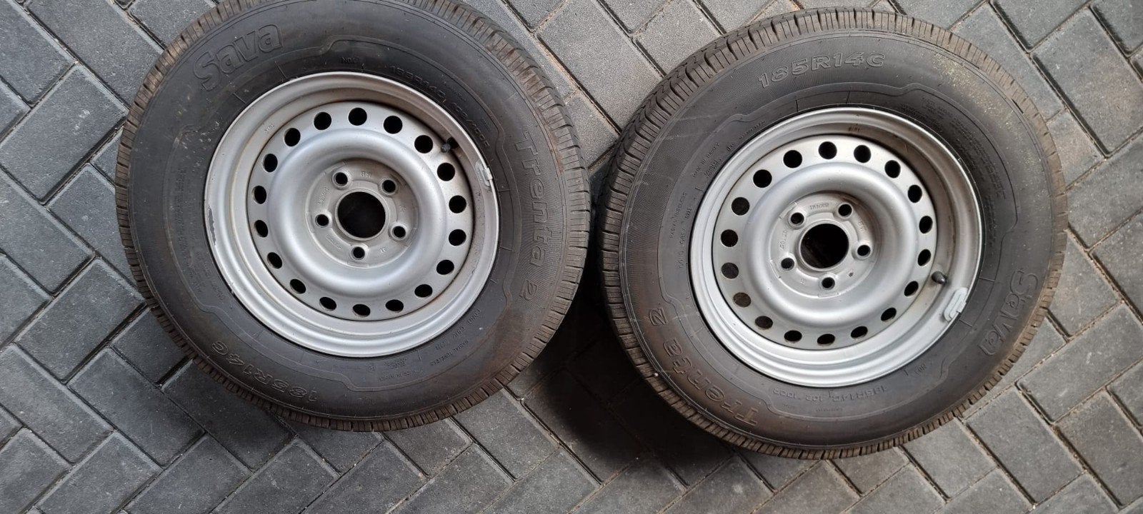 Caravanbanden op velg, Ophalen, Gebruikt