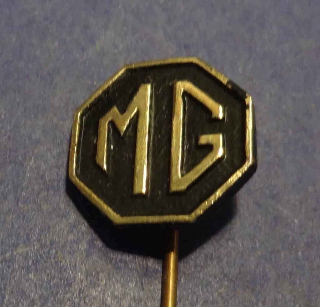 MG Car Zwart Speldje 13 x 13 mm, Verzenden, Gebruikt, Auto's
