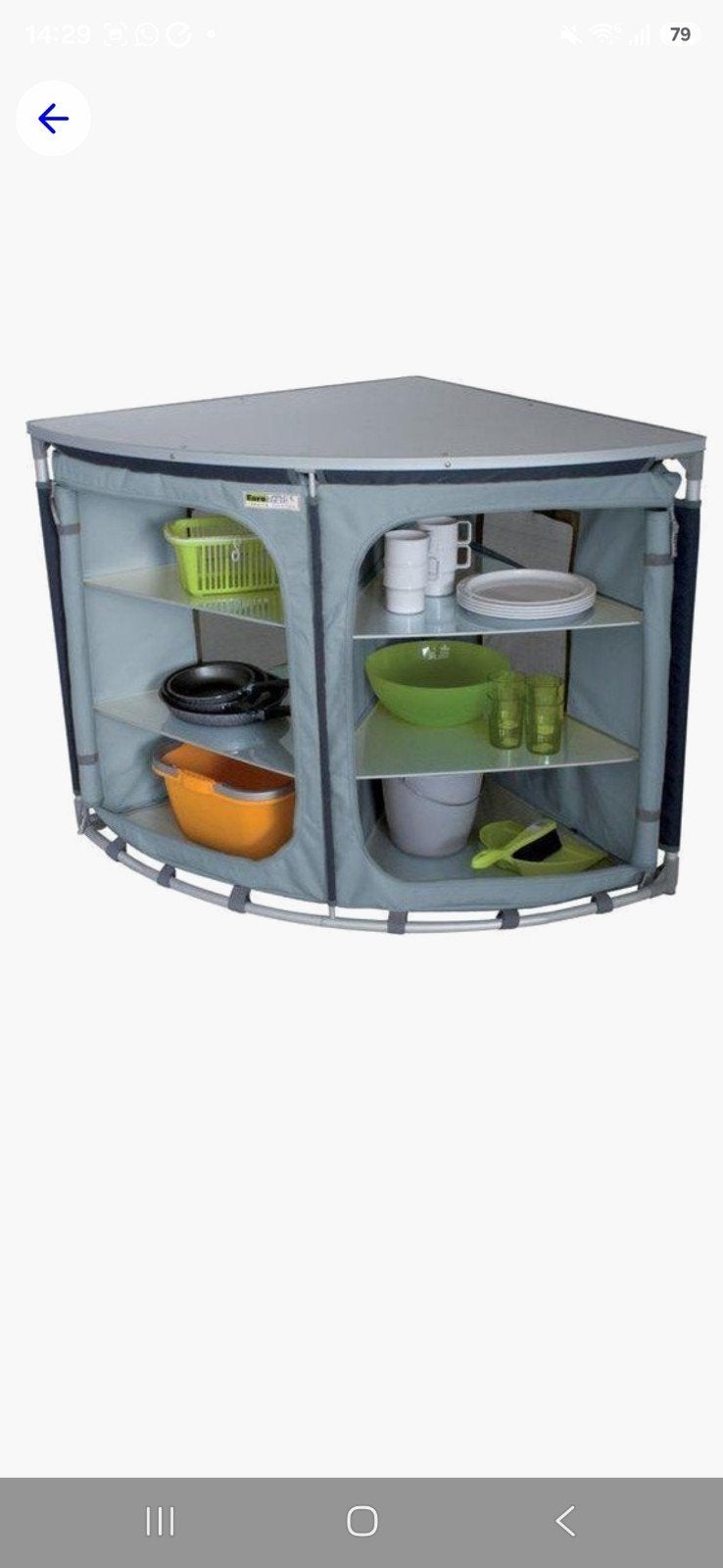 Euro Trail Camping Hoek Opbergkast met Aluminium Buizen, Caravans en Kamperen, Kampeeraccessoires, Gebruikt, Ophalen