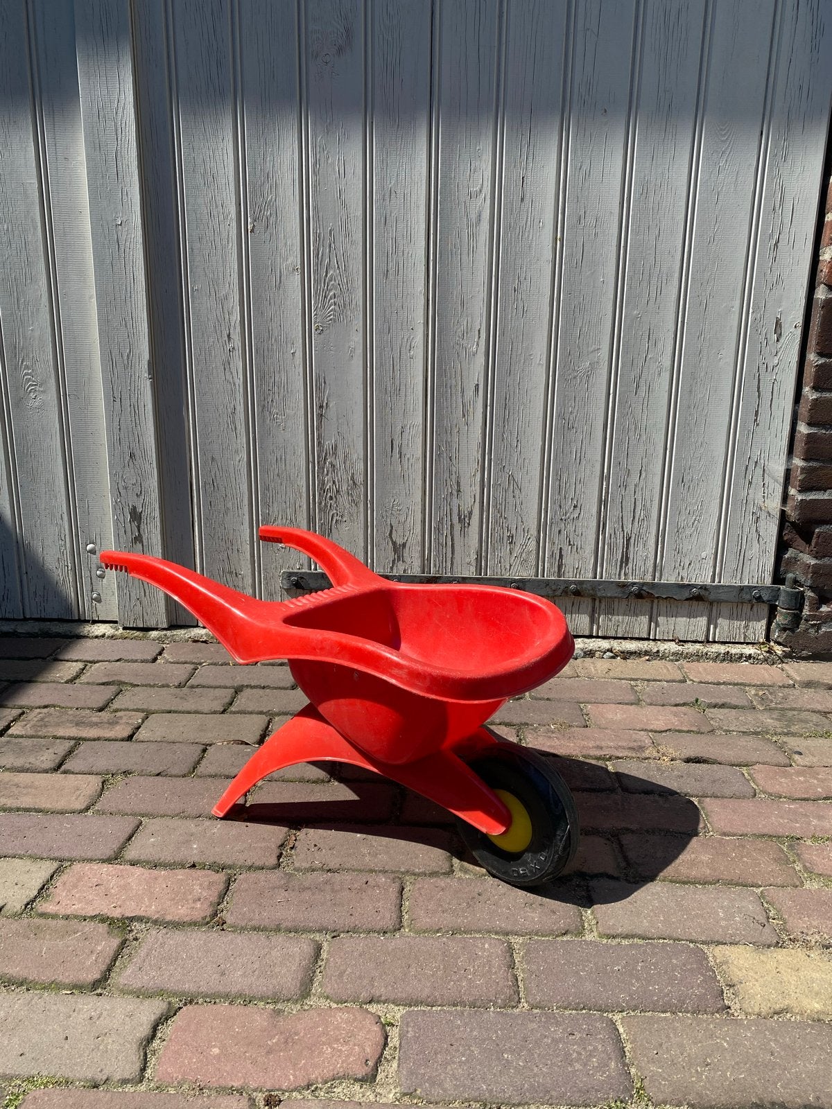 Rode kinder kruiwagen, Kinderen en Baby's, Speelgoed | Buiten | Los speelgoed, Ophalen, Gebruikt
