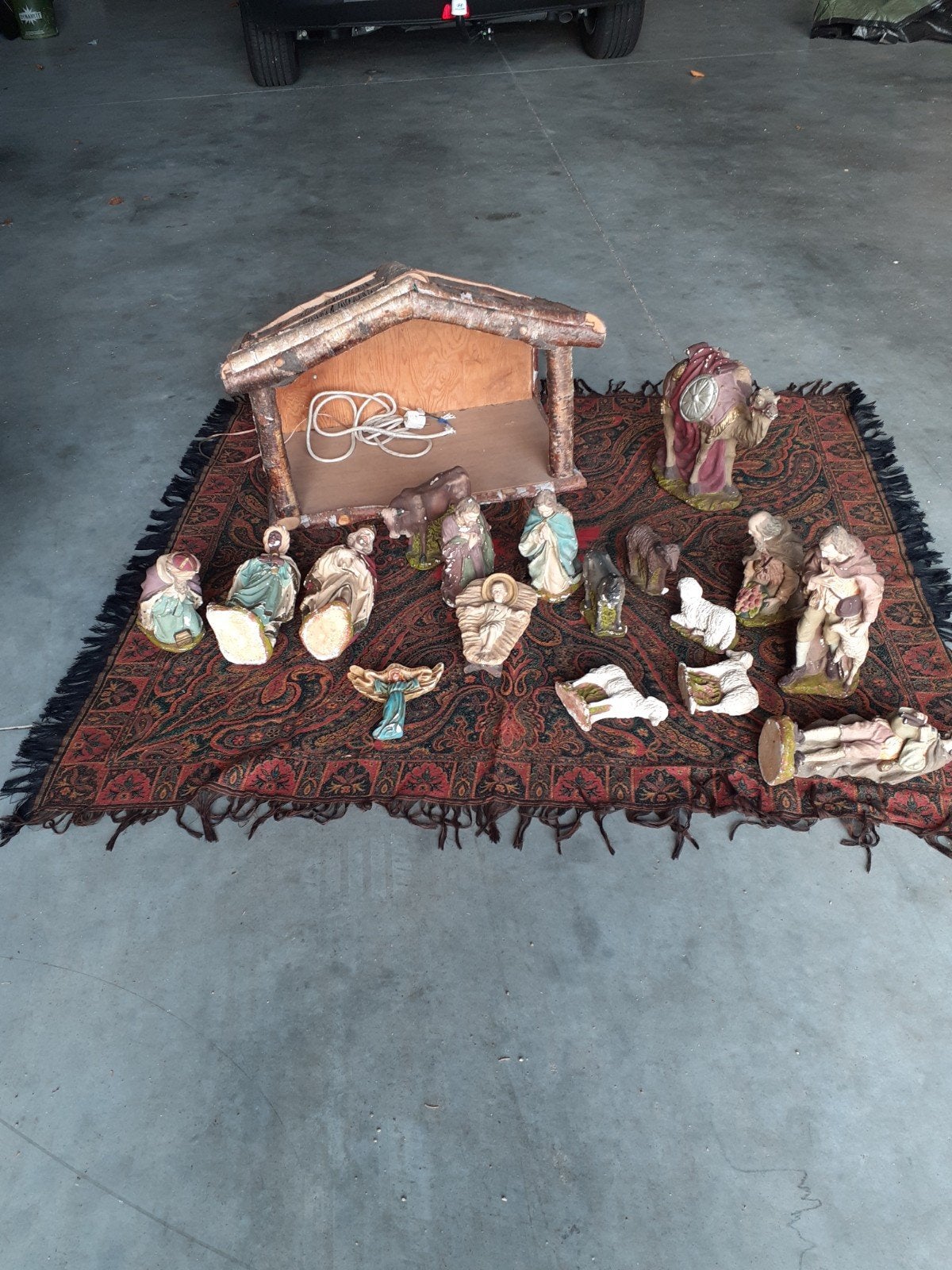 vintage kerststal, Antiek en Kunst, Ophalen