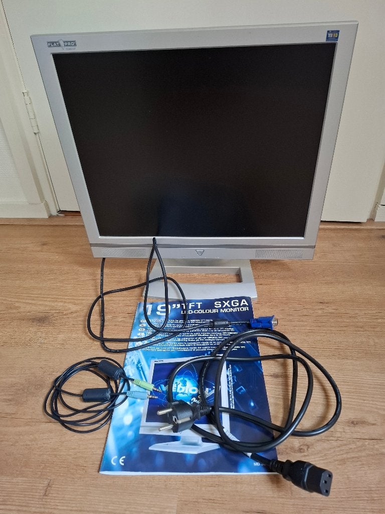 Monitor 19 Inch Beeldscherm Medion TFT, Gebruikt, Medion, Ophalen of Verzenden, Overige typen