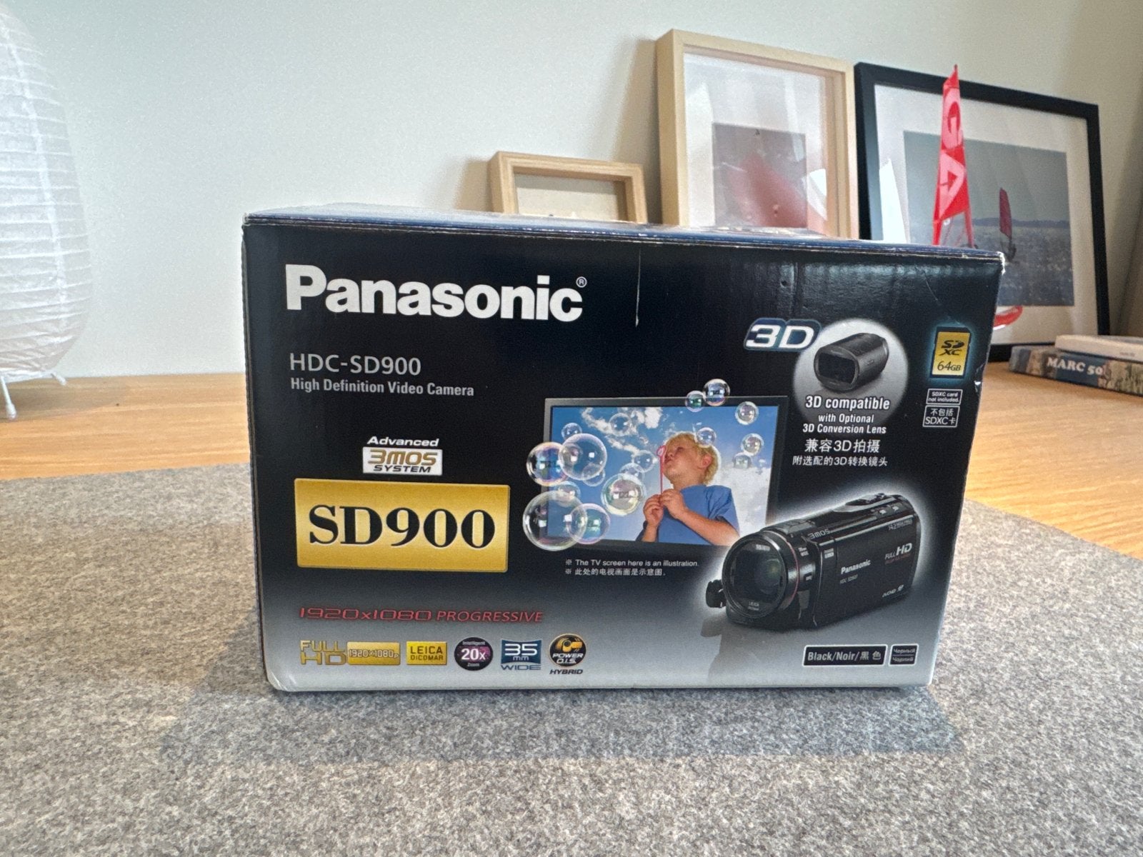 Panasonic HDC-SD900 Full HD Camcorder met 3D-compatibiliteit, Full HD, Gebruikt, Panasonic, 20x of meer