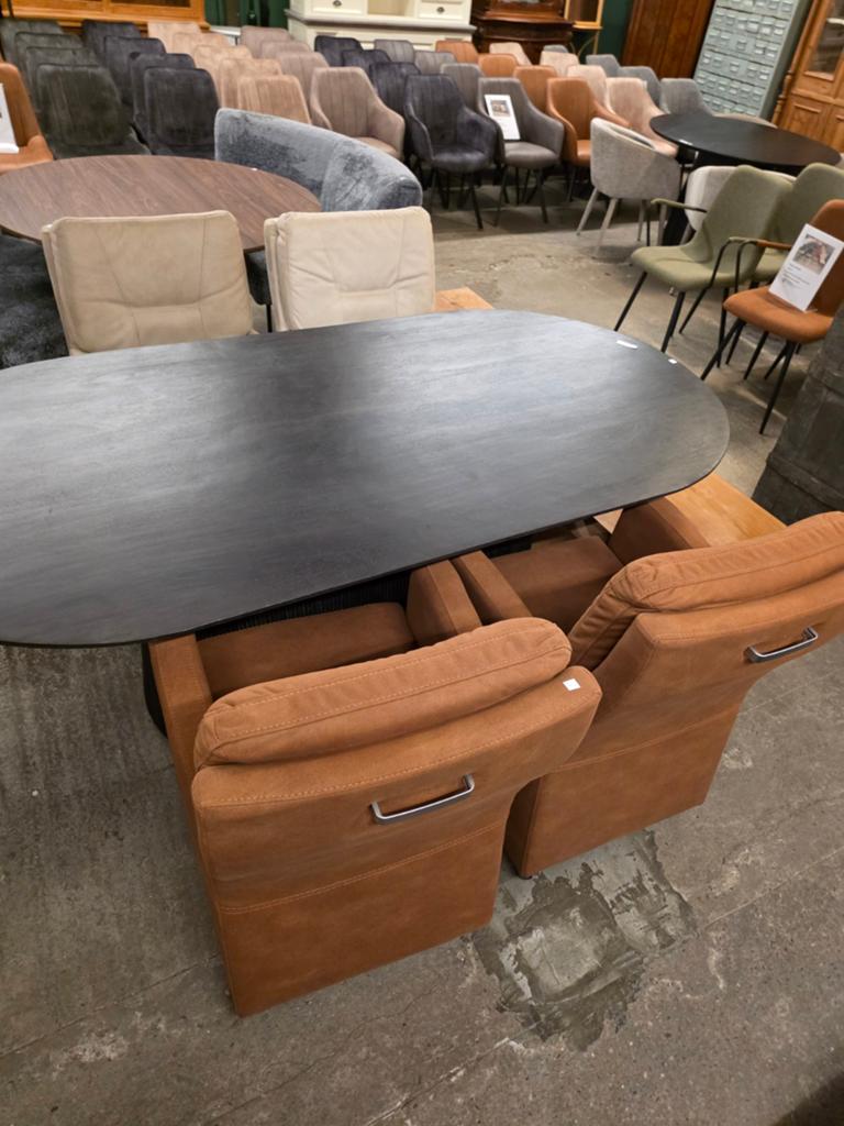 Eetkamerstoelen op wielen 4 stuks, Ophalen, ., ., .