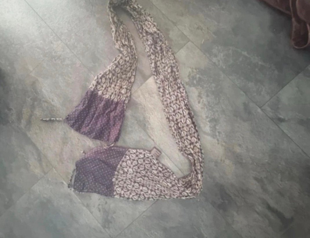 Mooie katoenen sjaal met patroon, Kleding | Dames, Mutsen, Sjaals en Handschoenen, Ophalen of Verzenden, Gedragen, Maat 38/40 (M)