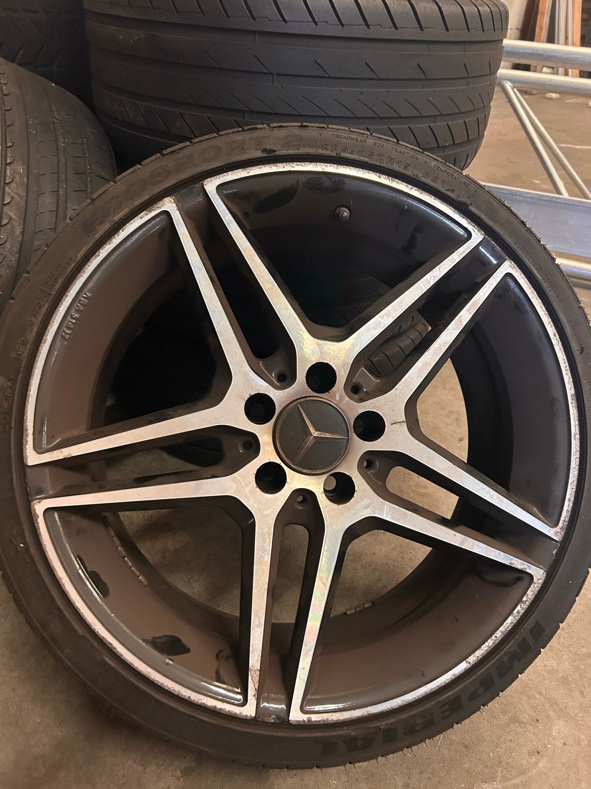 Mercedes A-Klasse W176 19 inch velgen met zomerbanden, Ophalen of Verzenden