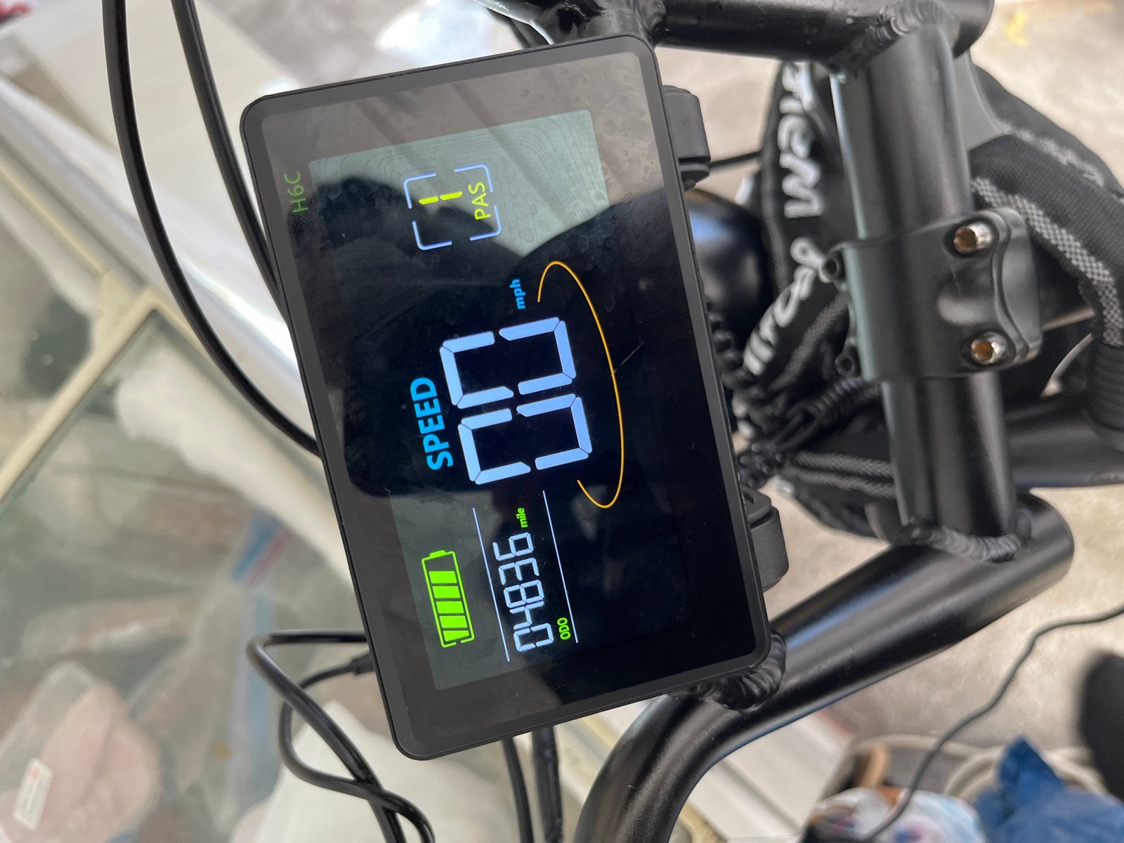H6C Display voor E-bike - Zo goed als nieuw, Ophalen of Verzenden, Snelheidssensor, Zo goed als nieuw